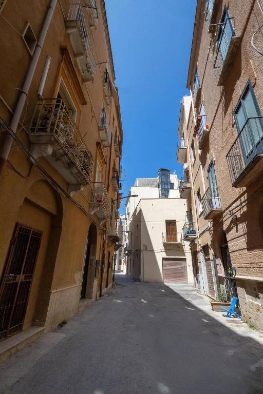 Quiet lane in the historic centre of Trapani